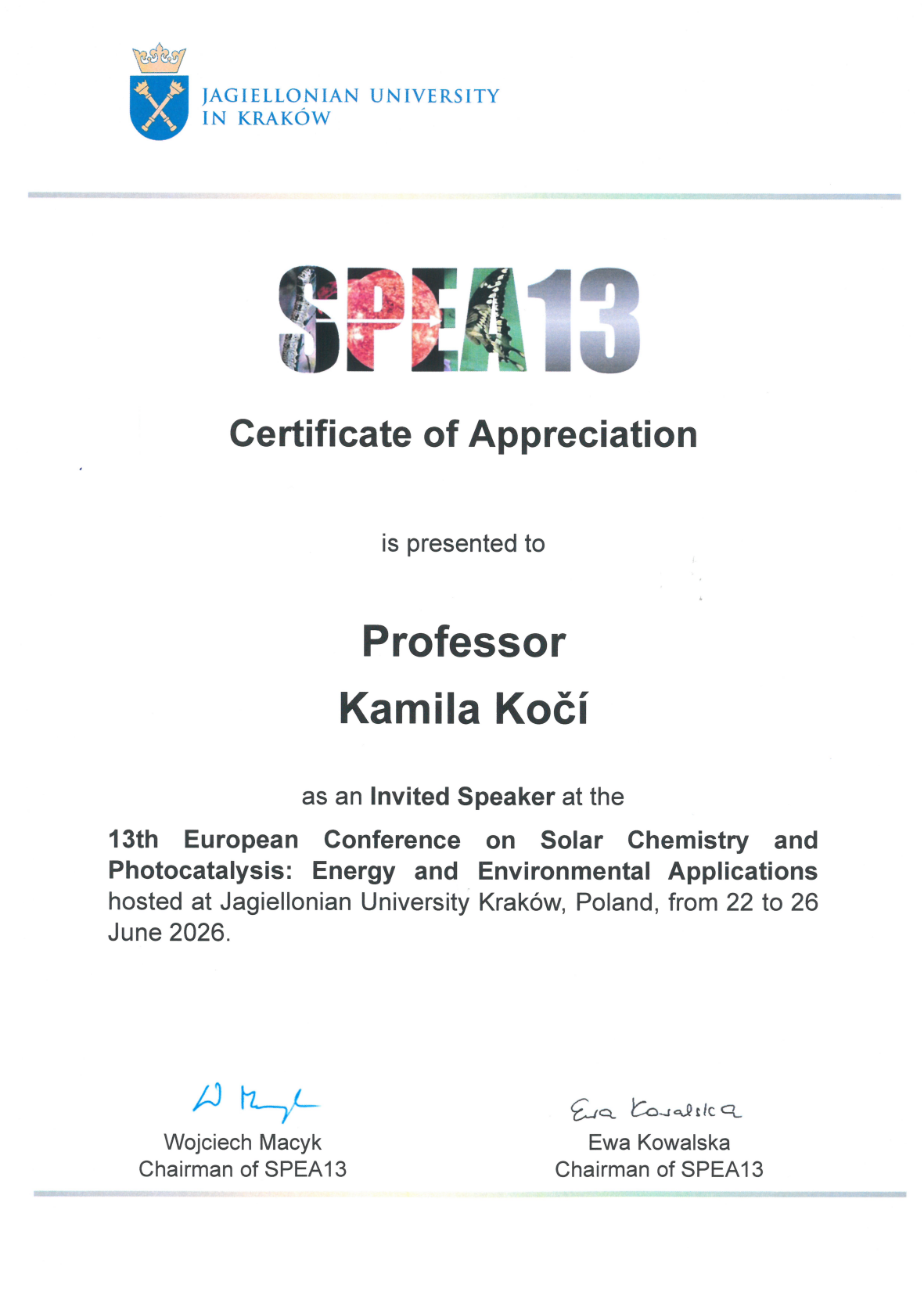 SPEA 13