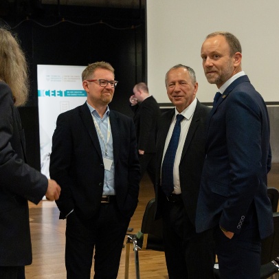 Rector of VŠB-TUO with Director of CEET Prof. Mišák and Prof. Zbořil